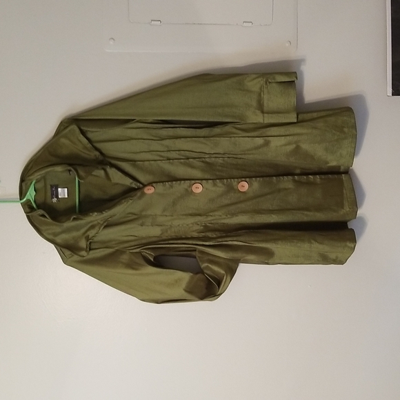 Vintage Green Metallic Shine Jacket - Picture 11 of 14